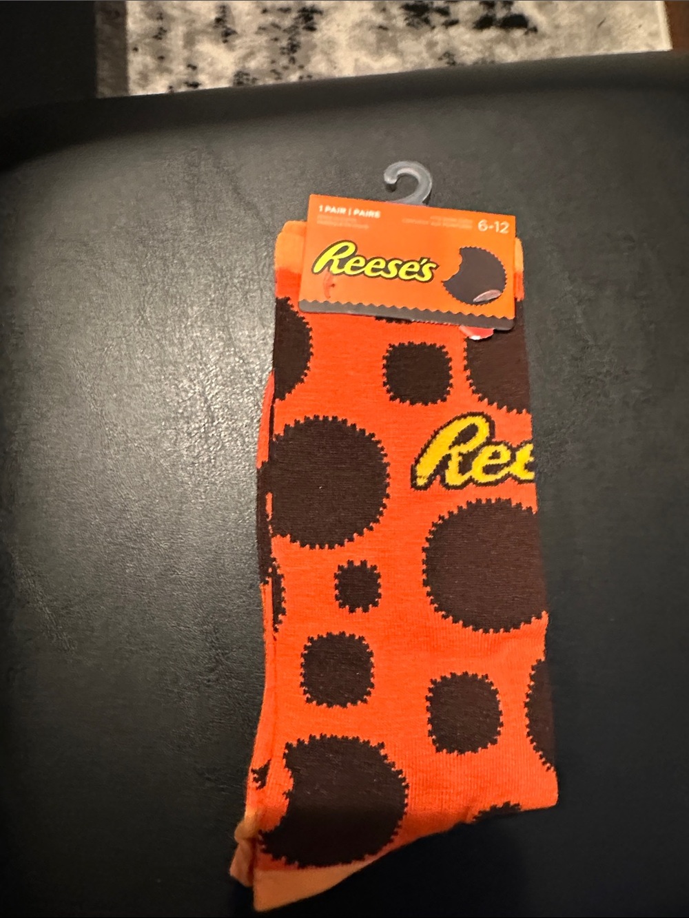 Unisex Orange & Brown Crew Socks